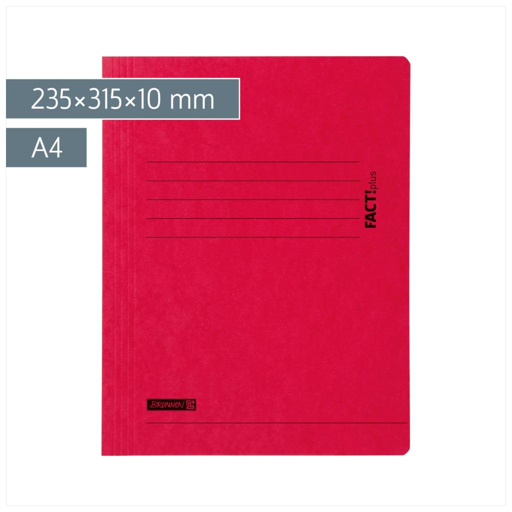 Jurismappe FACT!plus | A4, Füllhöhe: 10 mm, rot