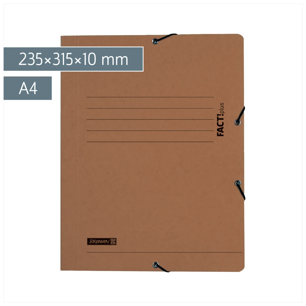 Sammelmappe FACT!plus | A4, Füllhöhe: 10 mm, braun