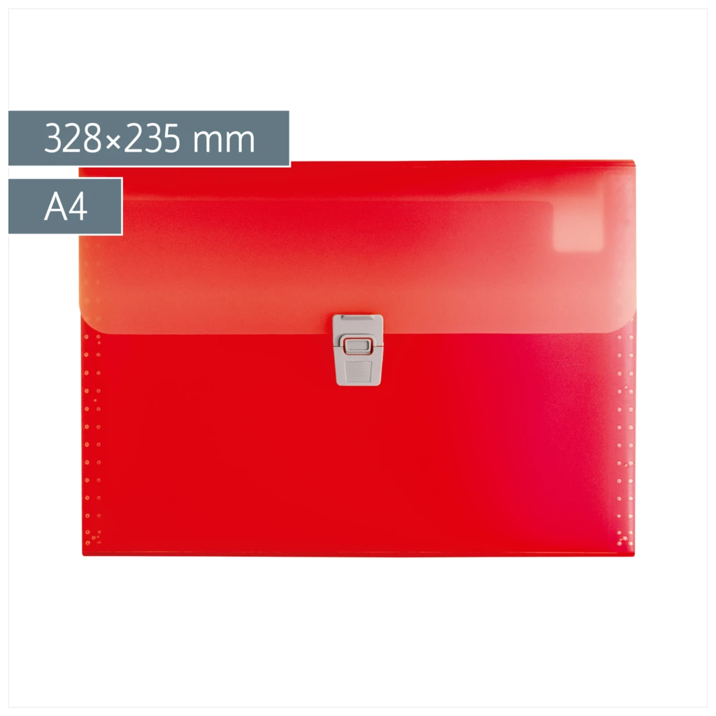Fächermappe FACT!pp | A4, 10 Fächer, red