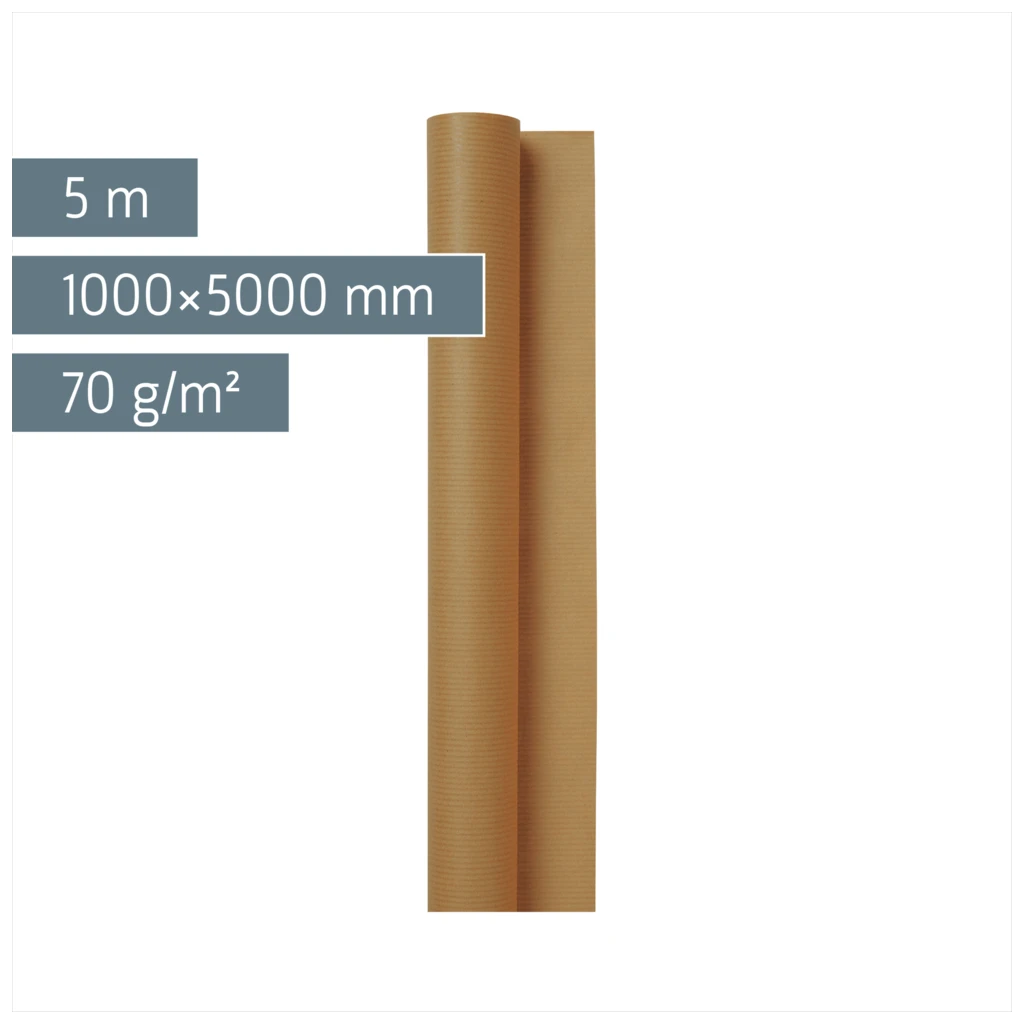Packpapier | 100 cm × 5 m, 70 g/m², braun