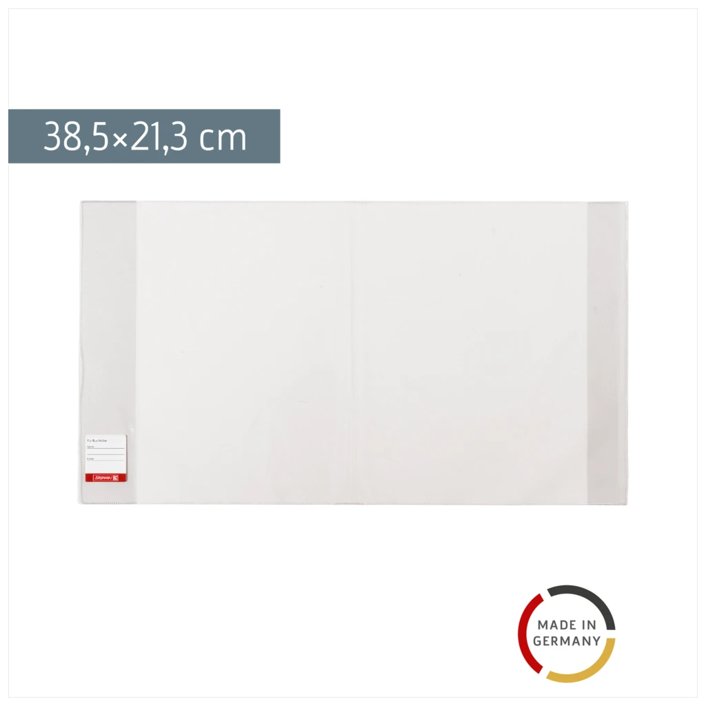 Buchschoner | 21×38,5 cm, stabile Folie, PVC, glasklar