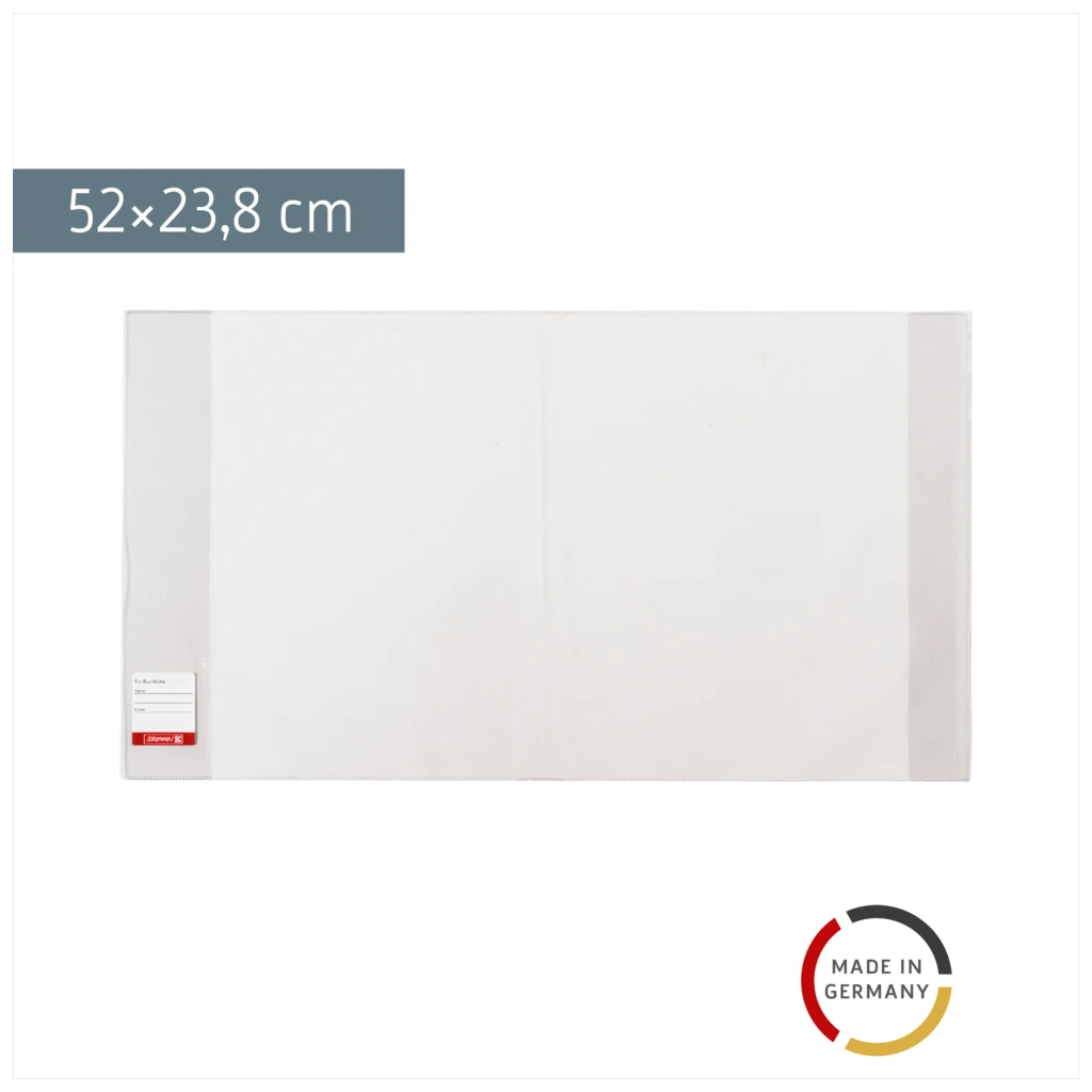 Buchschoner | 23,5×52 cm, stabile Folie, PVC, glasklar