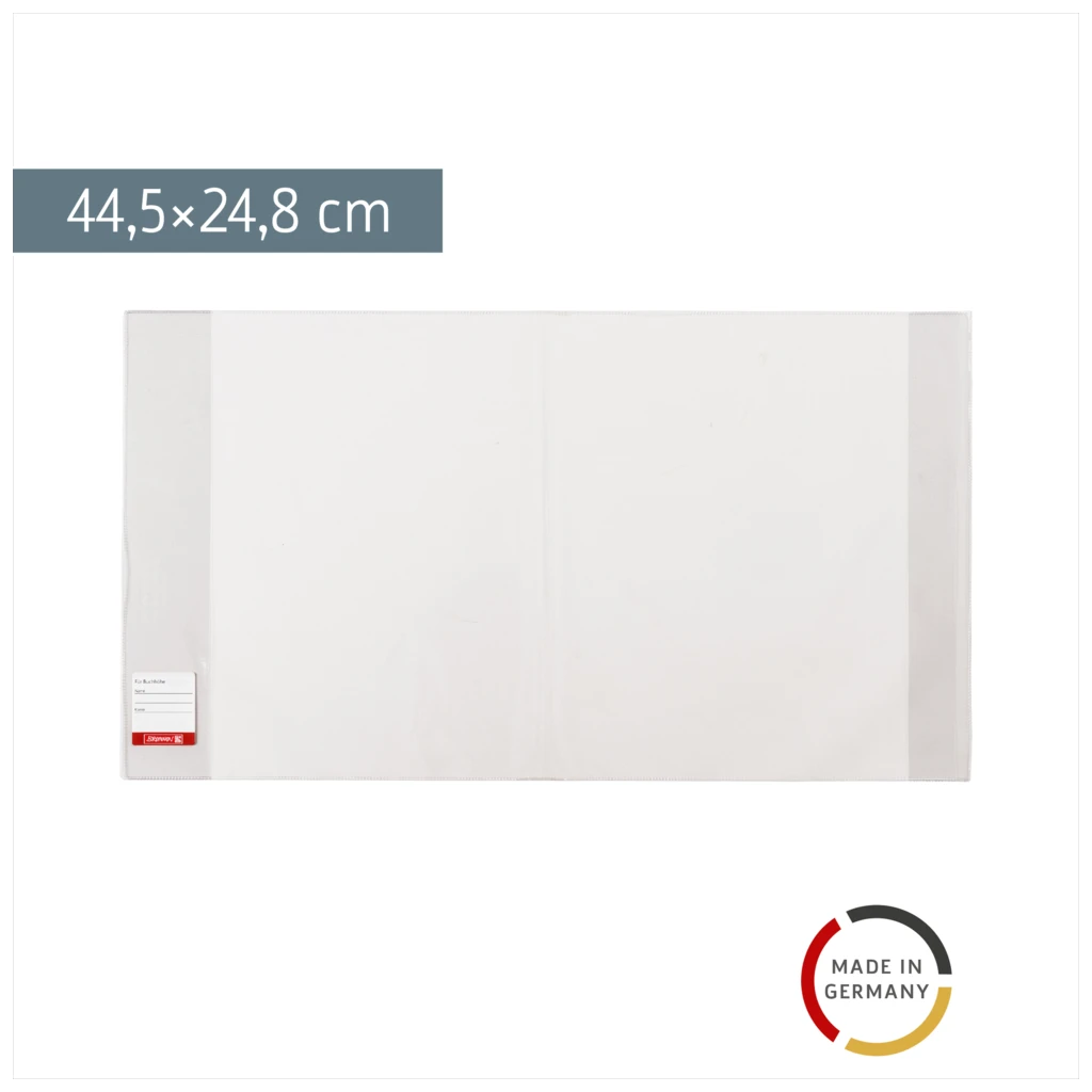 Buchschoner | 24,5×44,5 cm, stabile Folie, PVC, glasklar