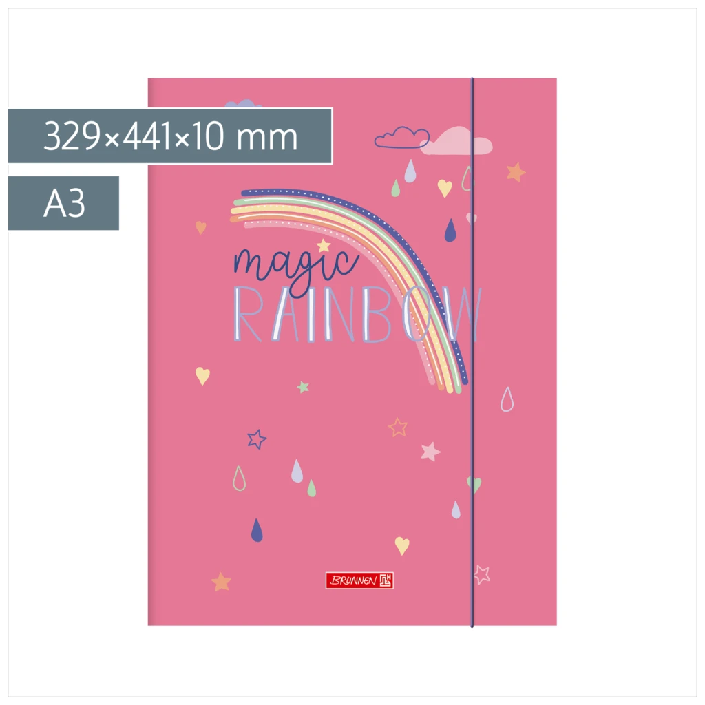 Sammelmappe Magic Rainbow | A3, Füllhöhe: 10 mm, rosa