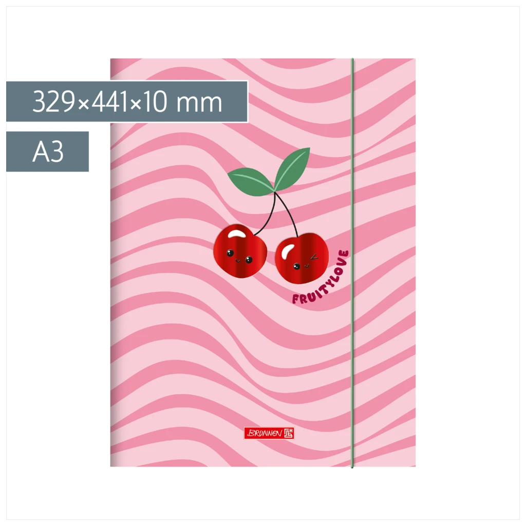 Sammelmappe Fruity Love für A3 | A3, Füllhöhe: 10 mm, rosa/rot