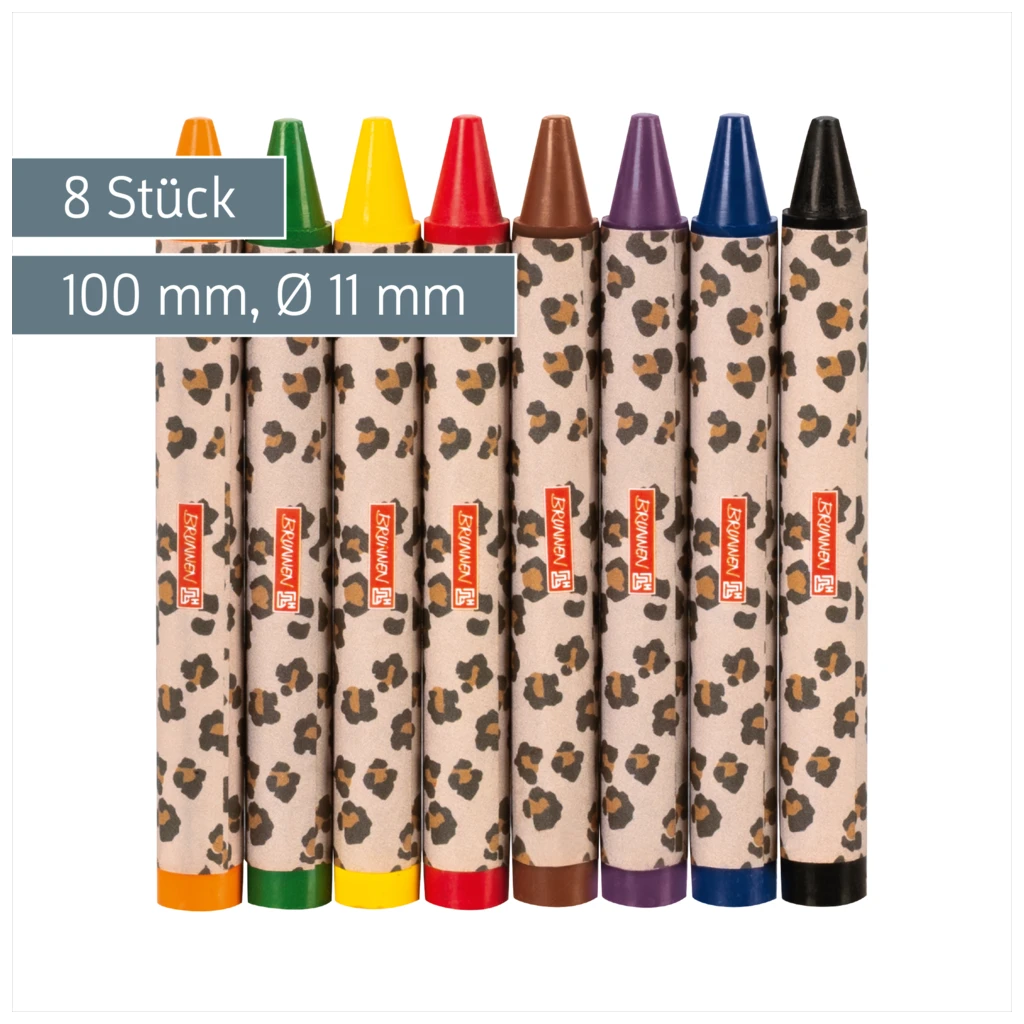 Wachsmalstifte-Set Sweet Wild Cat | 8 Stück