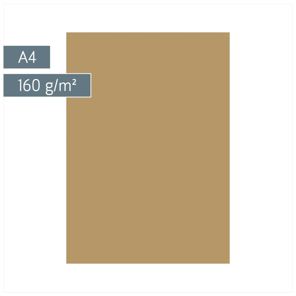 Multifunktionspapier Universalpapier | A4, 160 g/m², sand, 25 Blatt
