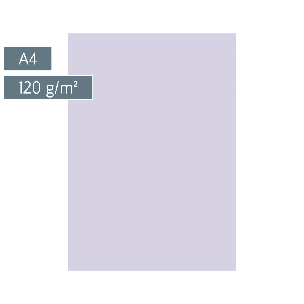 Multifunktionspapier Universalpapier | A4, 120 g/m², lilac, 35 Blatt