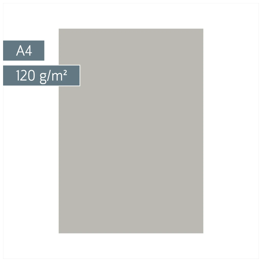 Multifunktionspapier Universalpapier | A4, 120 g/m², grau, 35 Blatt