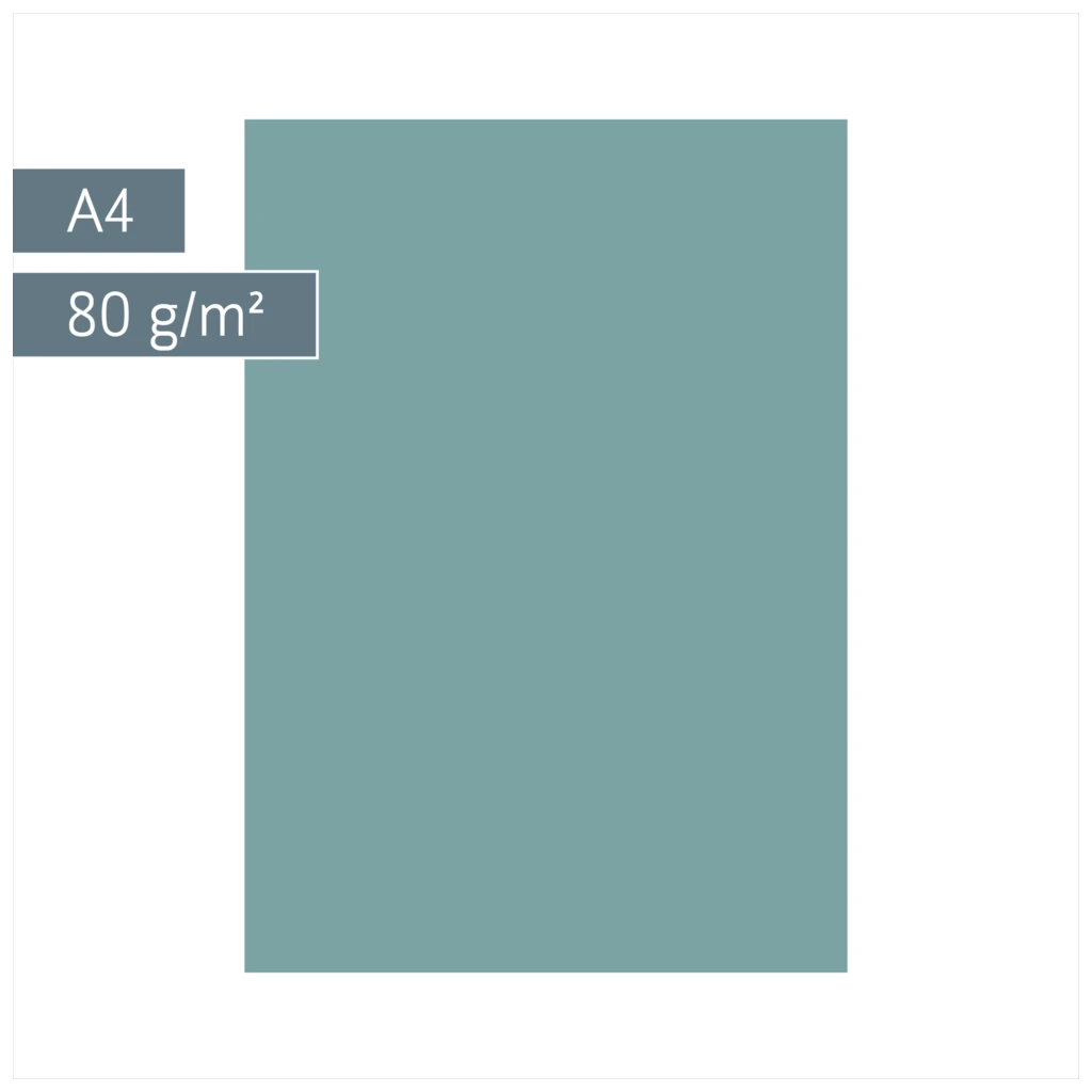 Multifunktionspapier Universalpapier | A4, 80 g/m², petrol, 50 Blatt