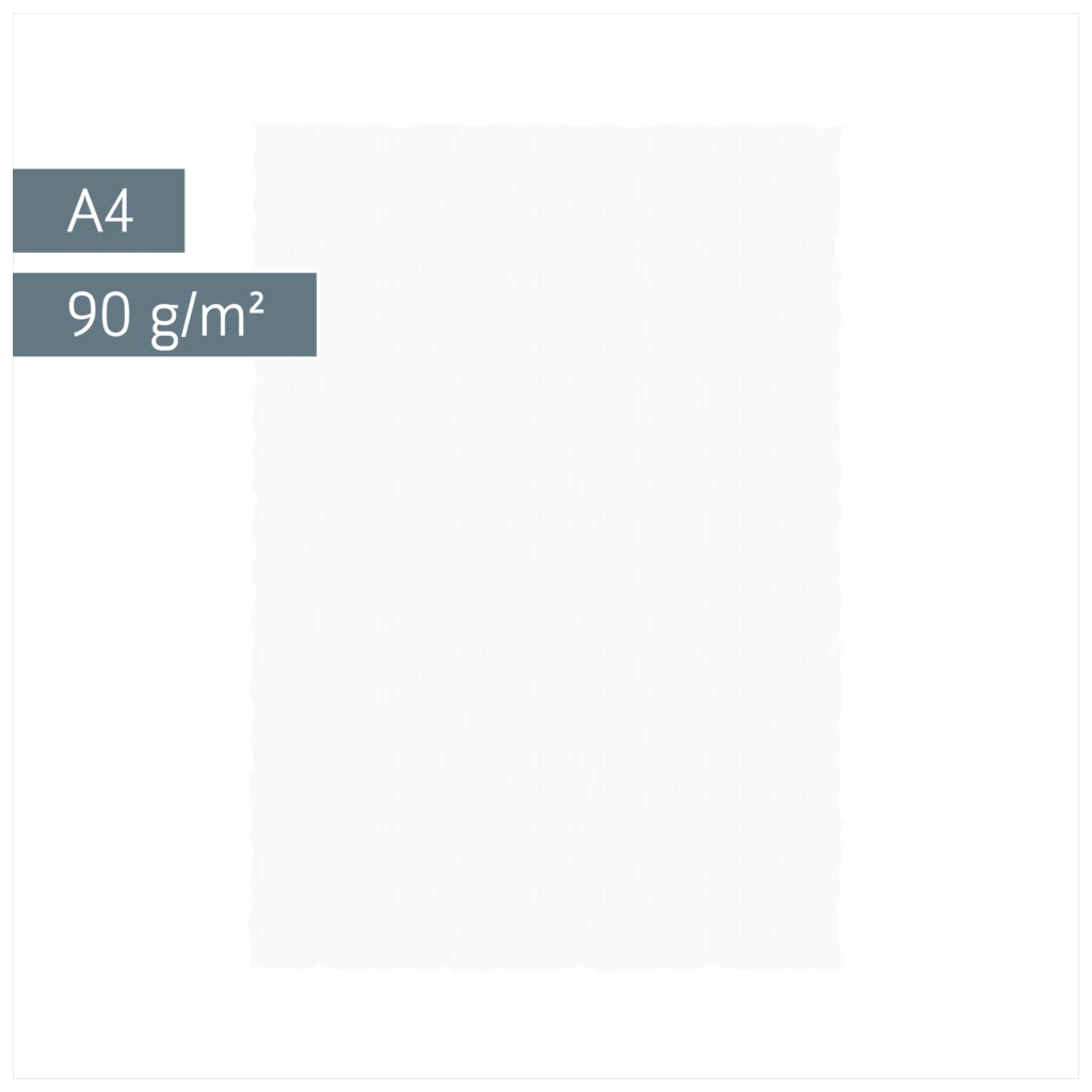 Multifunktionspapier Universalpapier Bütten | A4, 90 g/m², weiß, 25 Blatt