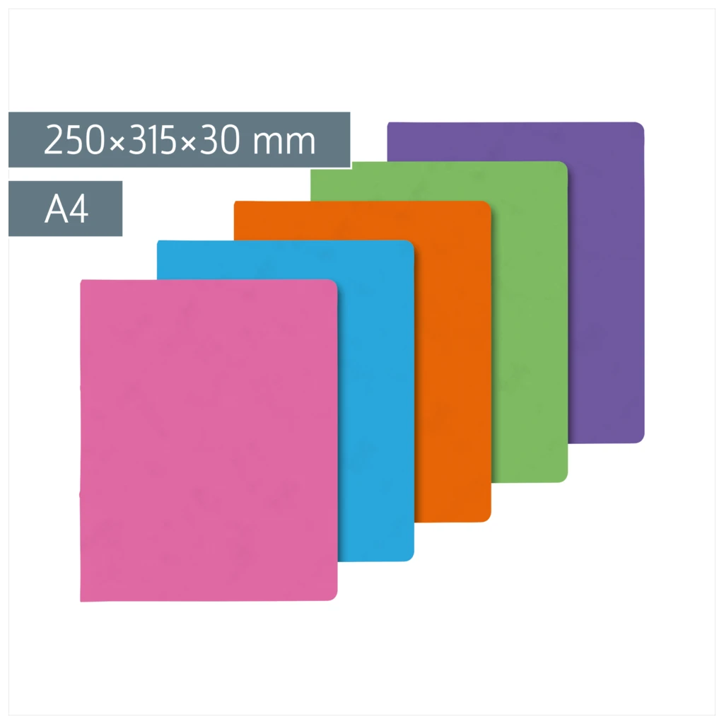 Ringbuch FACT!plus | A4, 4 Ringe, Füllhöhe: 30 mm, sortiert