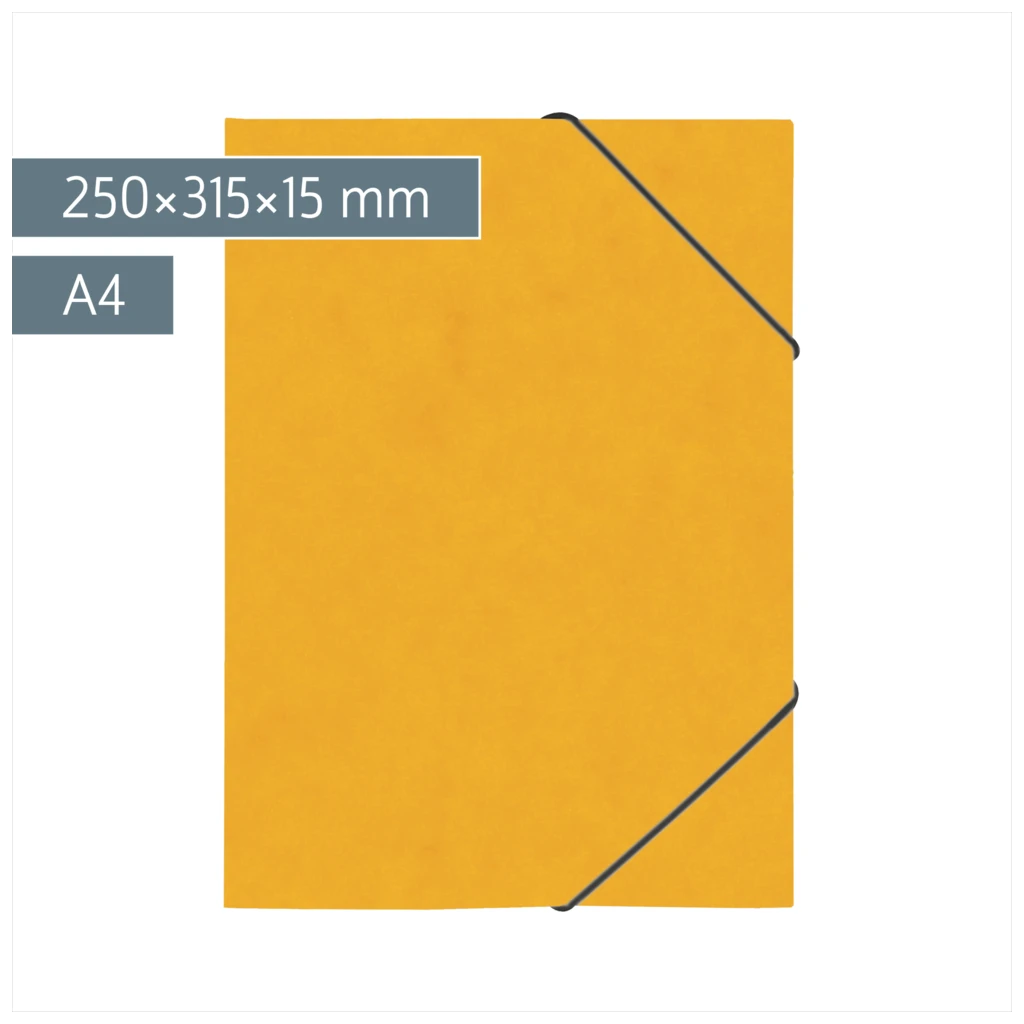 Ringbuch FACT!plus | A4, 2 Ringe, Füllhöhe: 15 mm, gelb