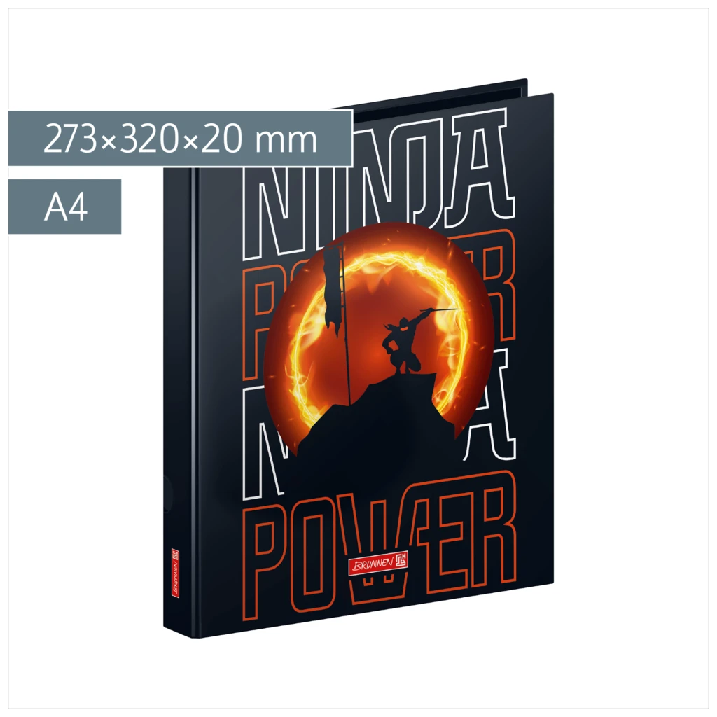 Ringbuch Ninja Power | A4, 2 Ringe, Füllhöhe: 20 mm