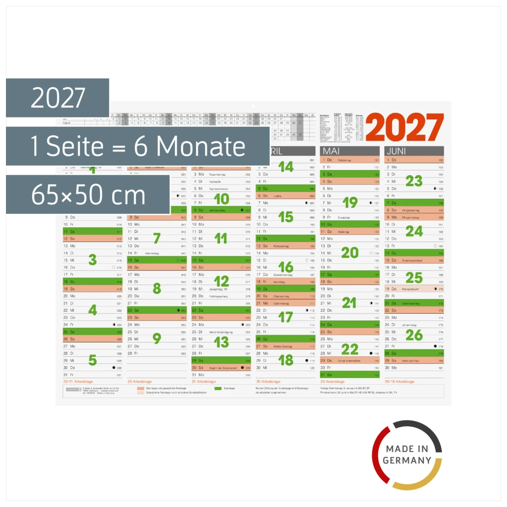 Tafelkalender 2027 XL