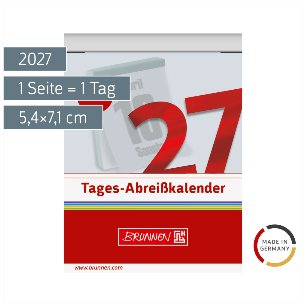 Abreißkalender 2027 Nr. 2 | 5,4×7,1 cm