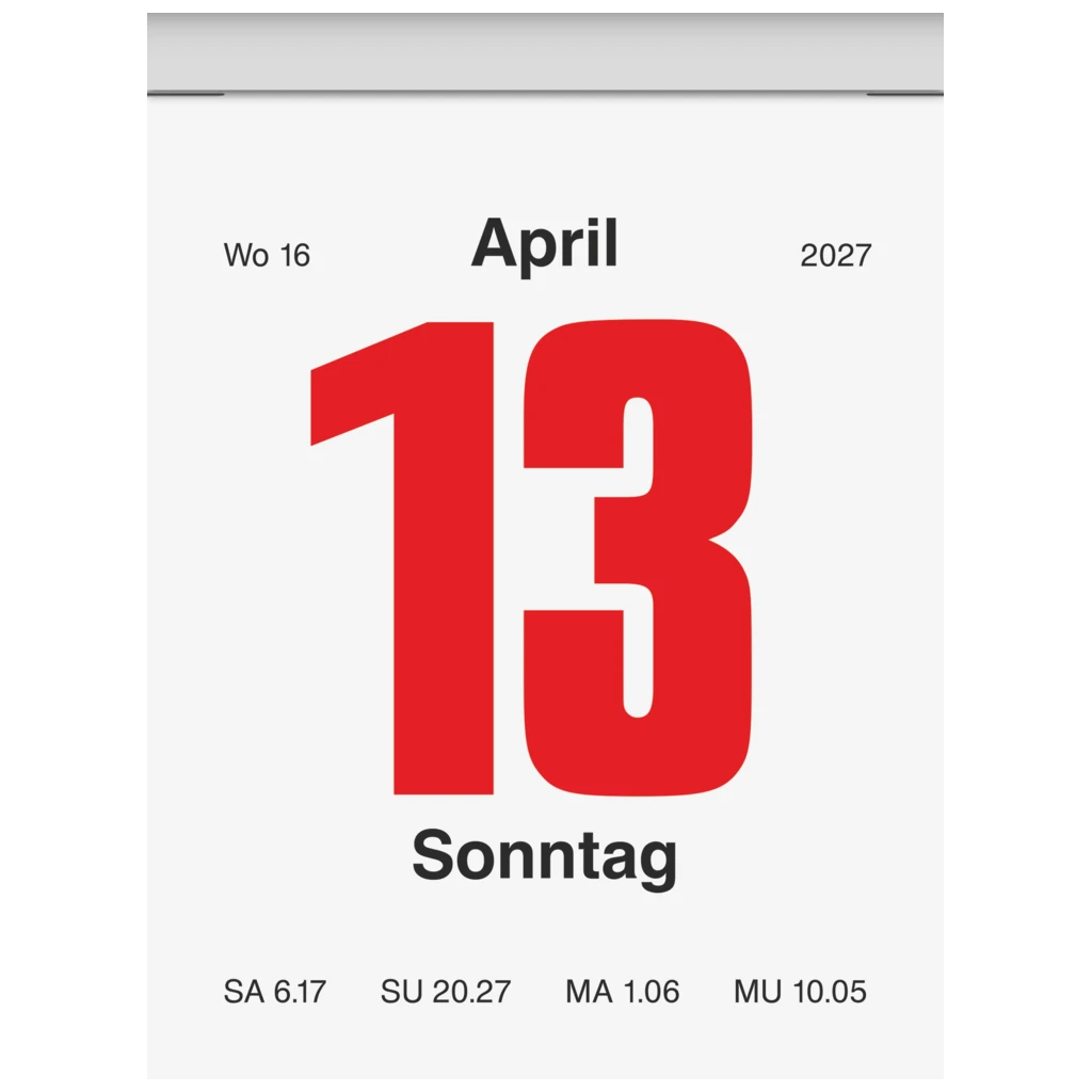 Abreißkalender 2027 Nr. 2 | 5,4×7,1 cm