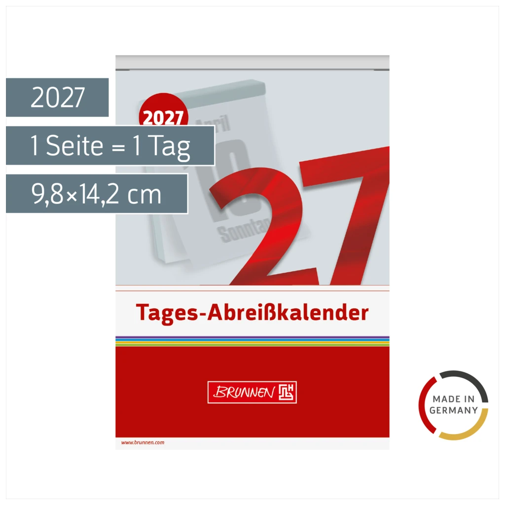 Abreißkalender 2027 Nr. 13 | 9,8×14,2 cm