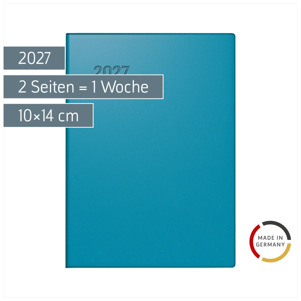 Taschenkalender Mod. 731 2027 | A6, Kunststoff, petrol