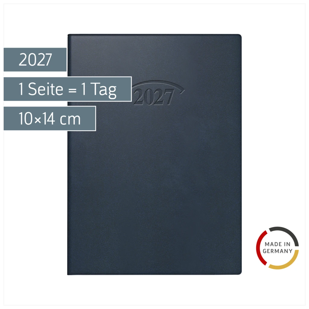 Taschenkalender Mod. 736 2027 | A6, Kunststoff, dunkelblau