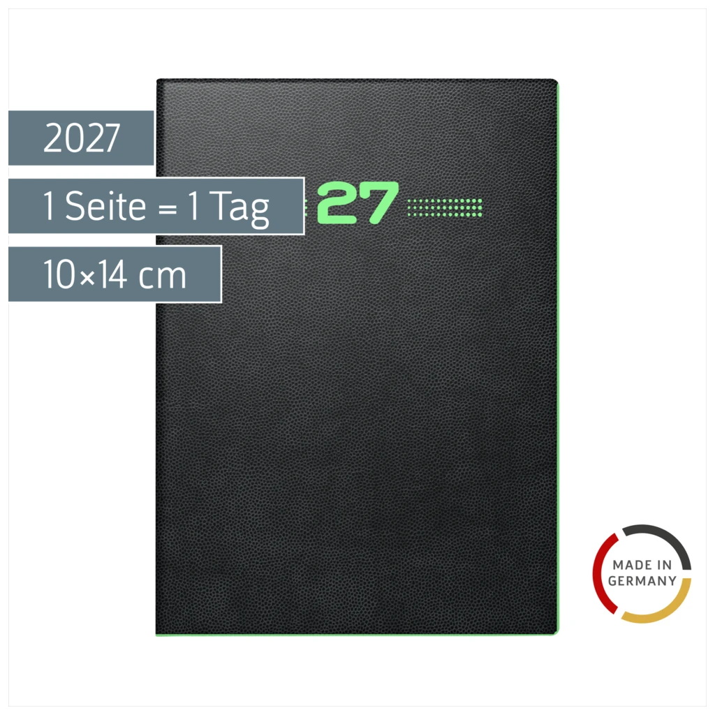 Taschenkalender Mod. 736 2027 „Neon“ | A6, Kunststoff