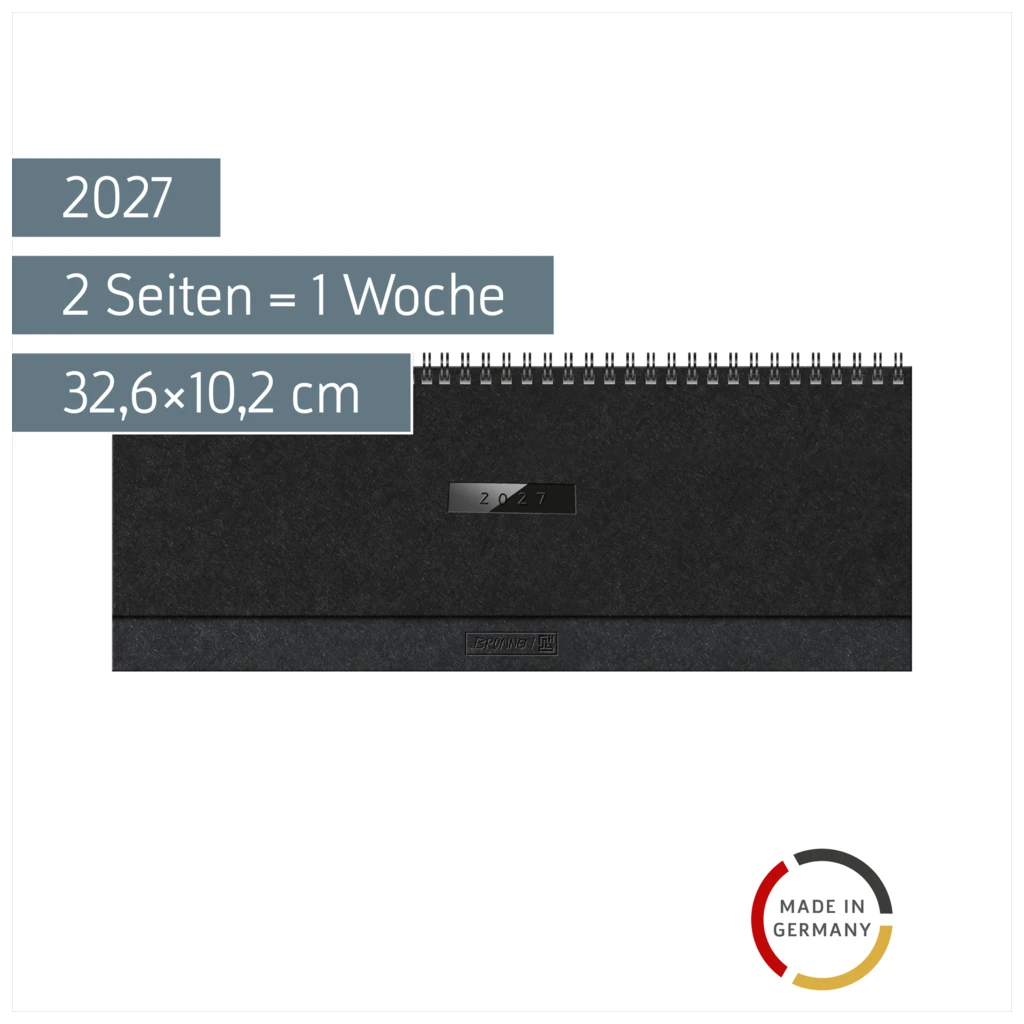 Querterminbuch Mod. 774 2027 „Suburb Streets“ | 32,6×10,2 cm, Karton