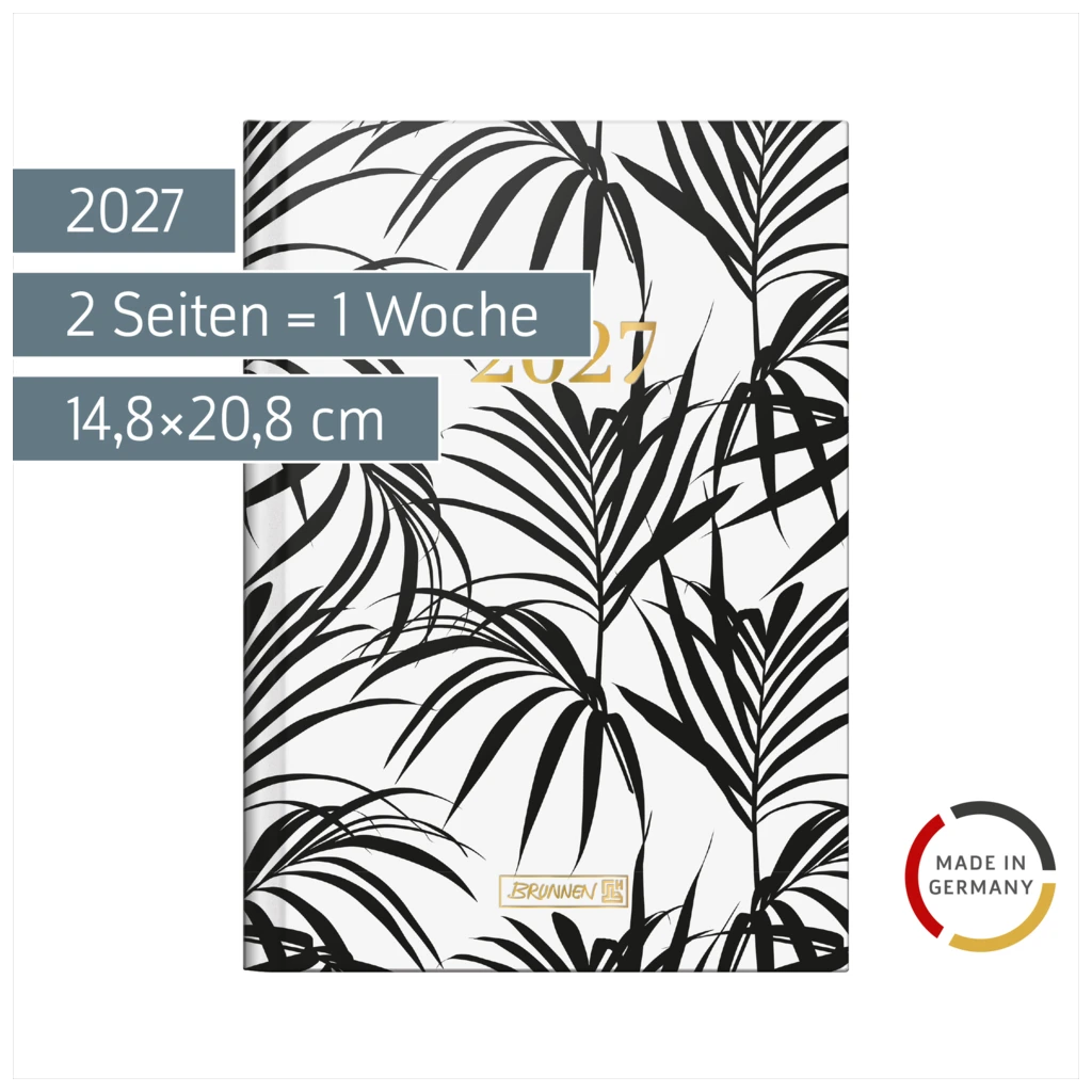Buchkalender Design Line Mod. 796 2027 „Jungle“ | A5, Papier
