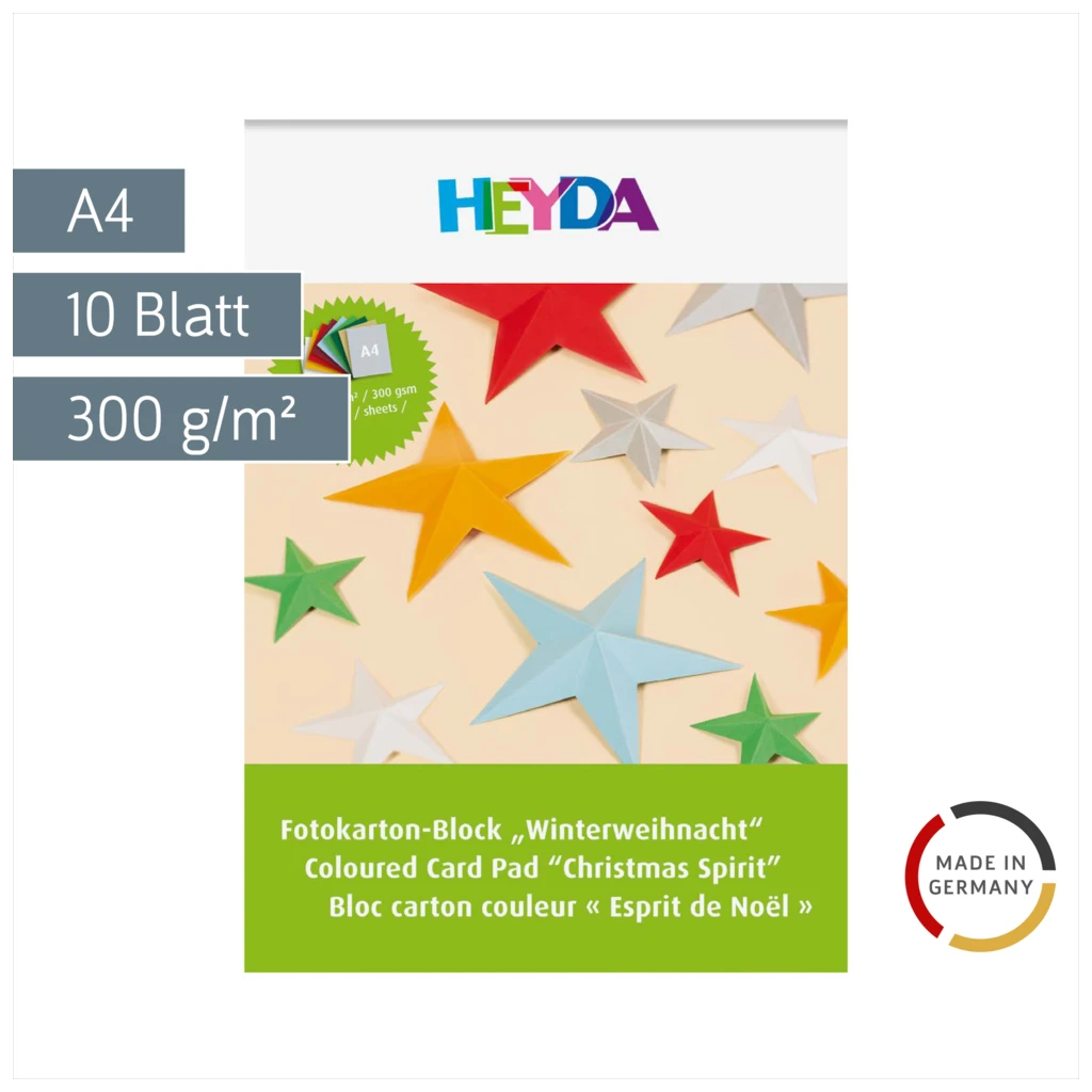 Fotokarton-Block „Winterweihnacht“ | A4, 10 Blatt