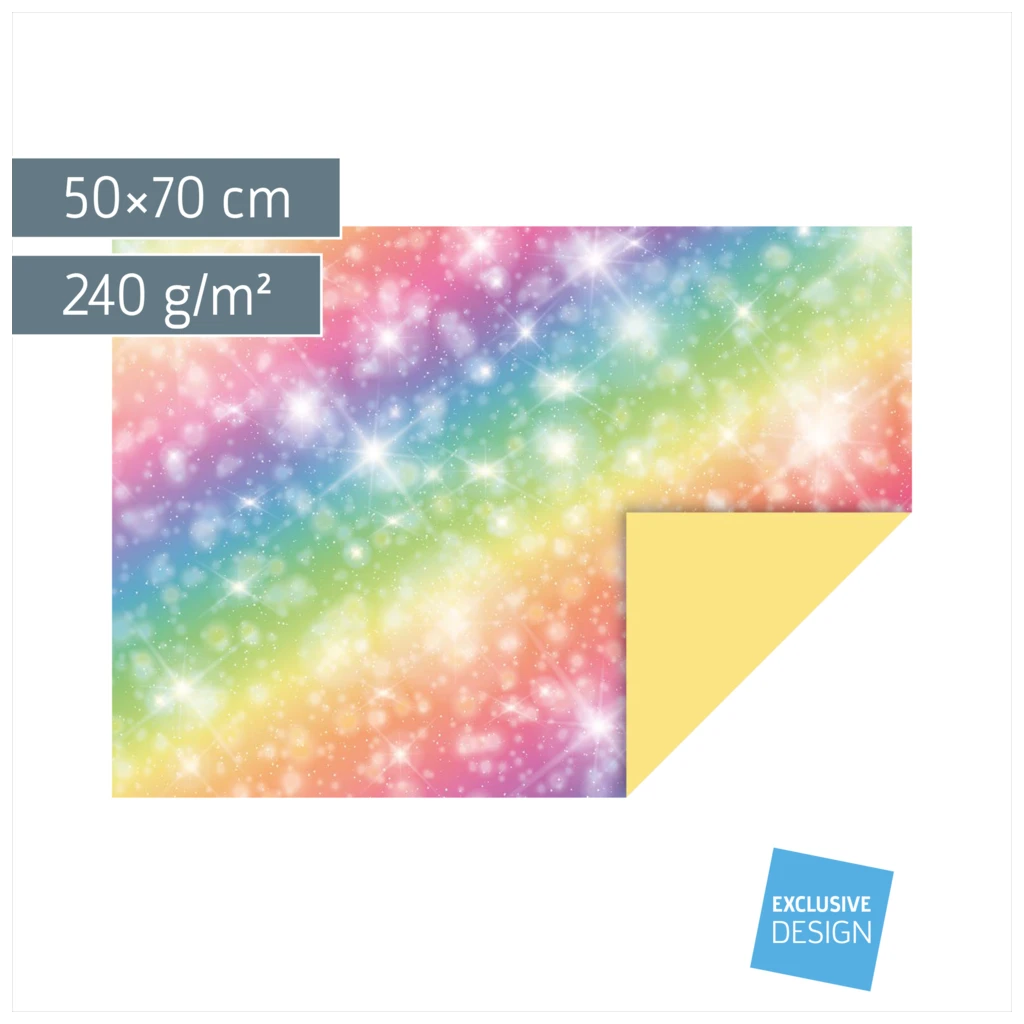 Motivkarton „Magic Rainbow“ | 50×70 cm, 240 g/m², bunt