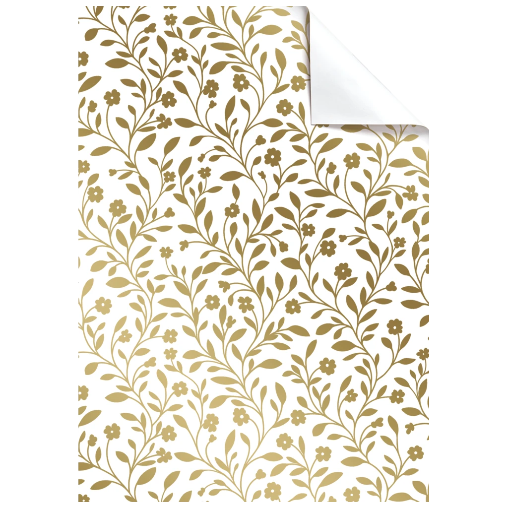 Geschenkpapier-Bogen „Nola“ | 50×70 cm, 80 g/m², gold metallic