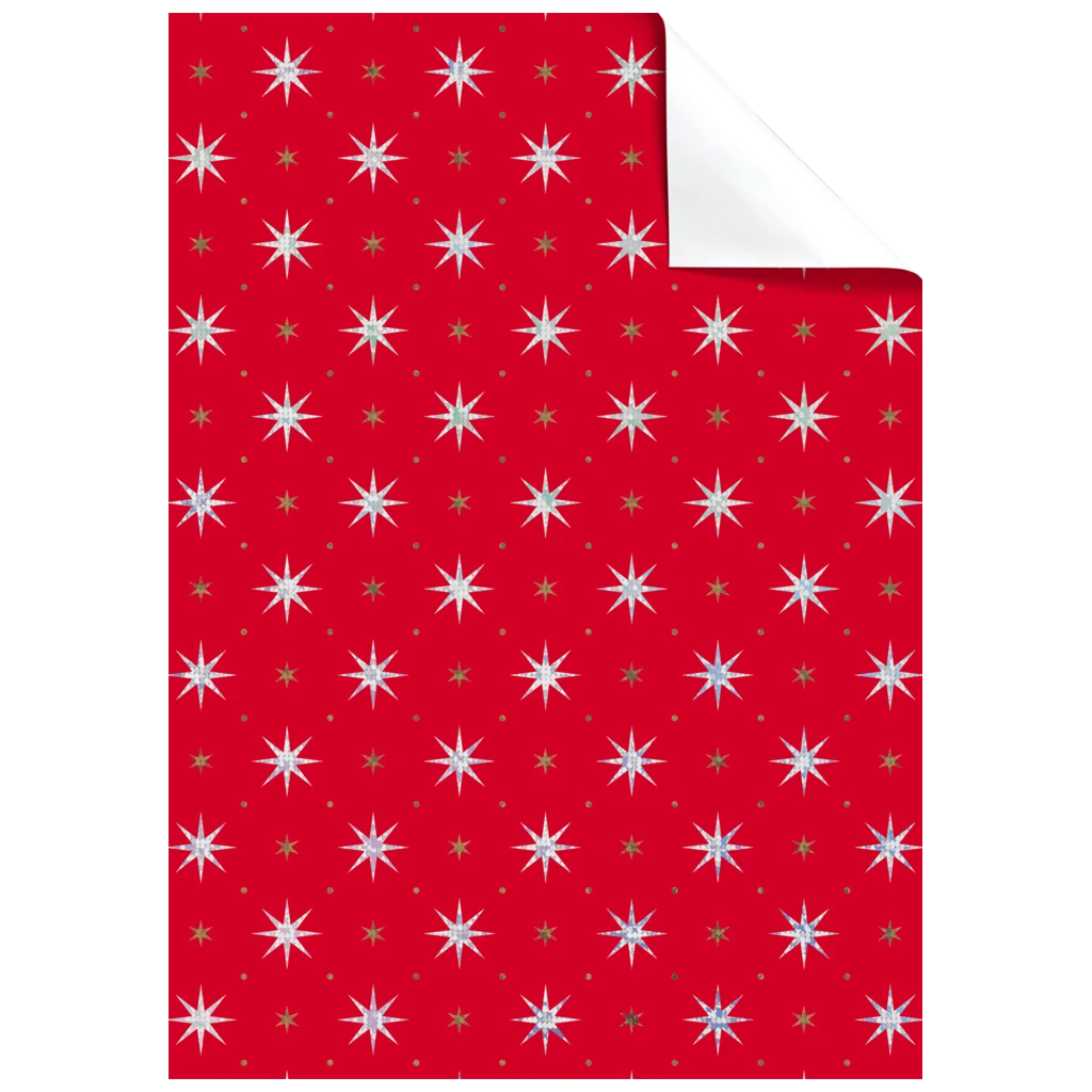 Geschenkpapier-Bogen „Zidonia“ | 50×70 cm, 76 g/m², rot