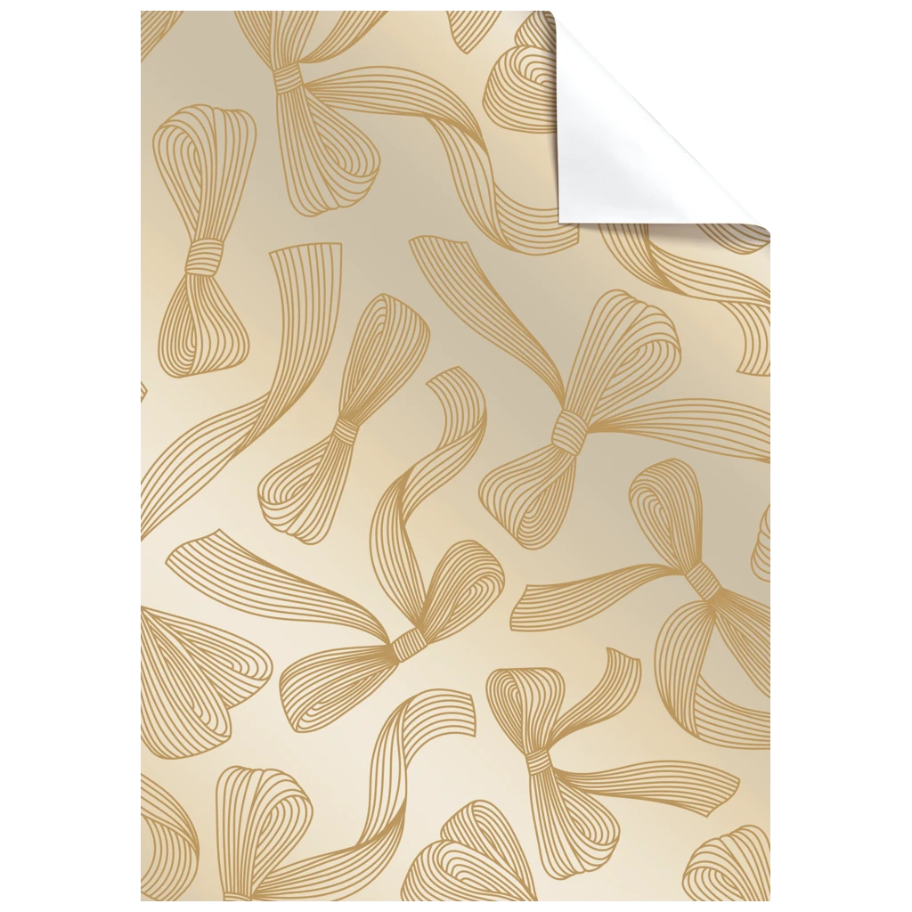 Geschenkpapier-Bogen „Mari“ | 50×70 cm, 80 g/m², gold
