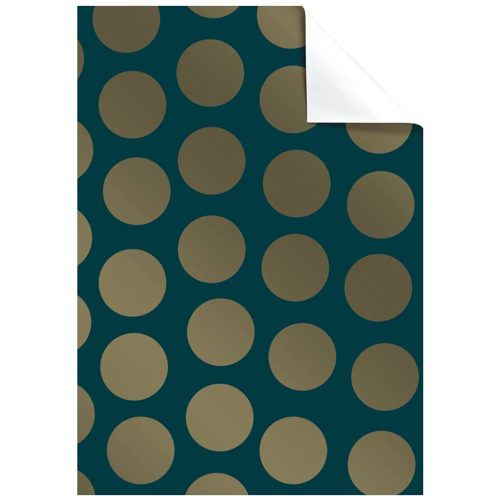 Geschenkpapier-Bogen „Vanda“ | 50×70 cm, 80 g/m², petrol