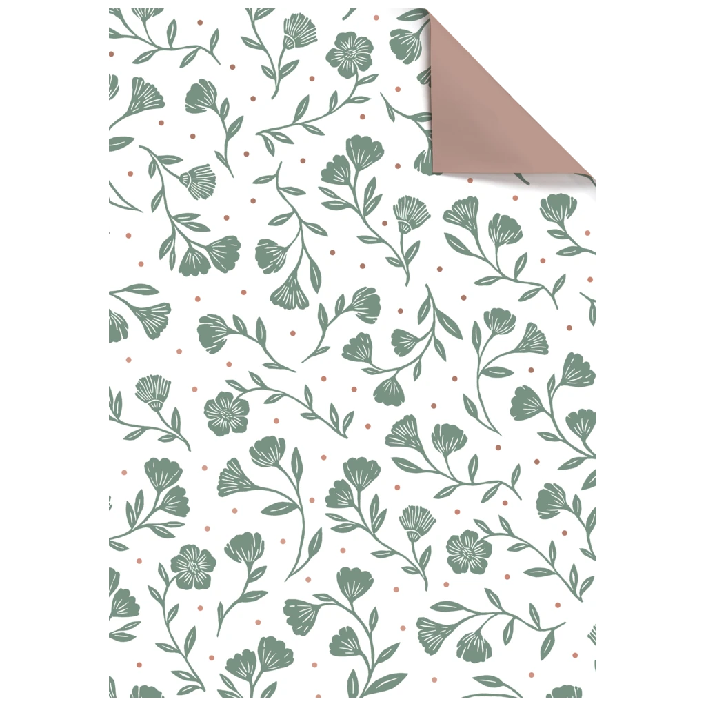 Geschenkpapier-Bogen „Olena“ | 50×70 cm, 70 g/m², weiß