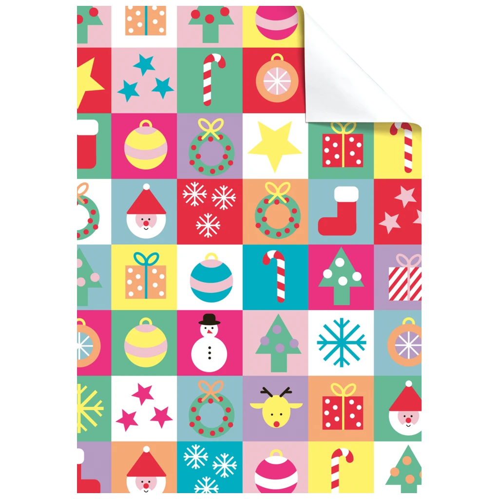 Geschenkpapier-Bogen „Dimitri“ | 50×70 cm, 80 g/m², mehrfarbig