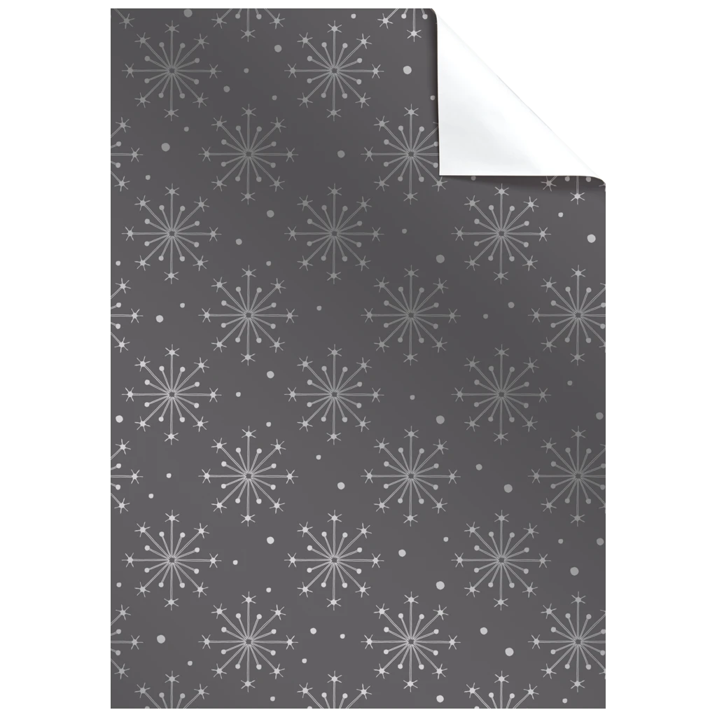 Geschenkpapier-Bogen „Nieve“ | 50×70 cm, 76 g/m², grau
