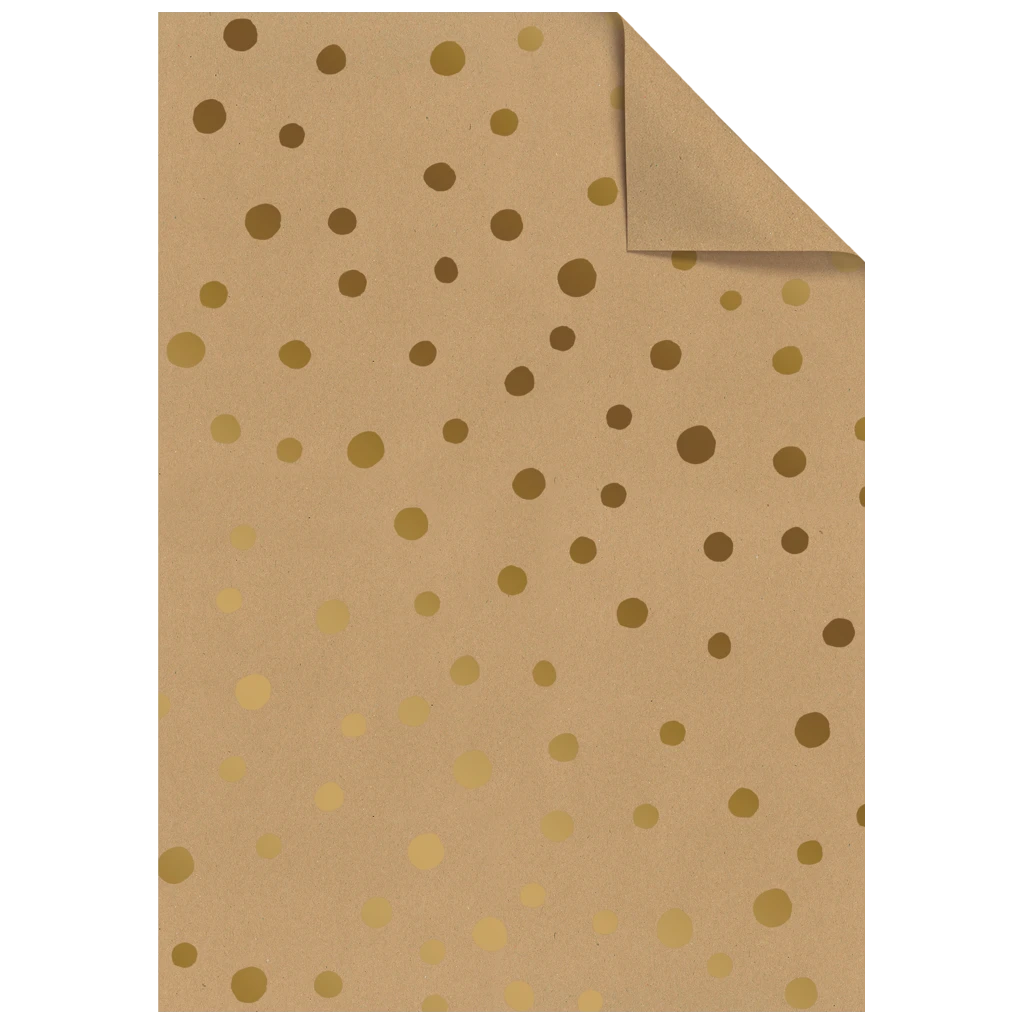 Geschenkpapier-Bogen „Nuna“ | 50×70 cm, 70 g/m², braun