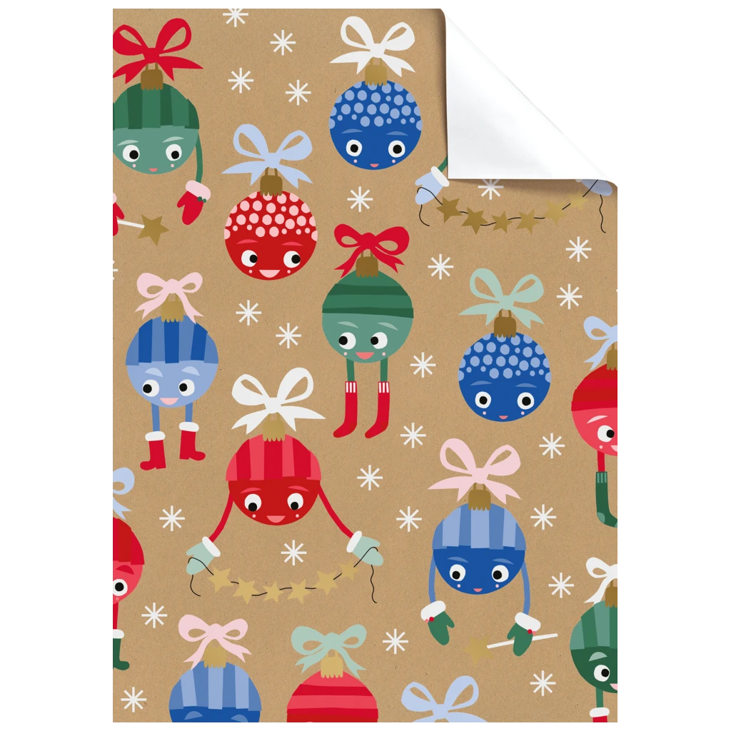 Geschenkpapier-Bogen „Tilda“ | 100×70 cm, 70 g/m², braun