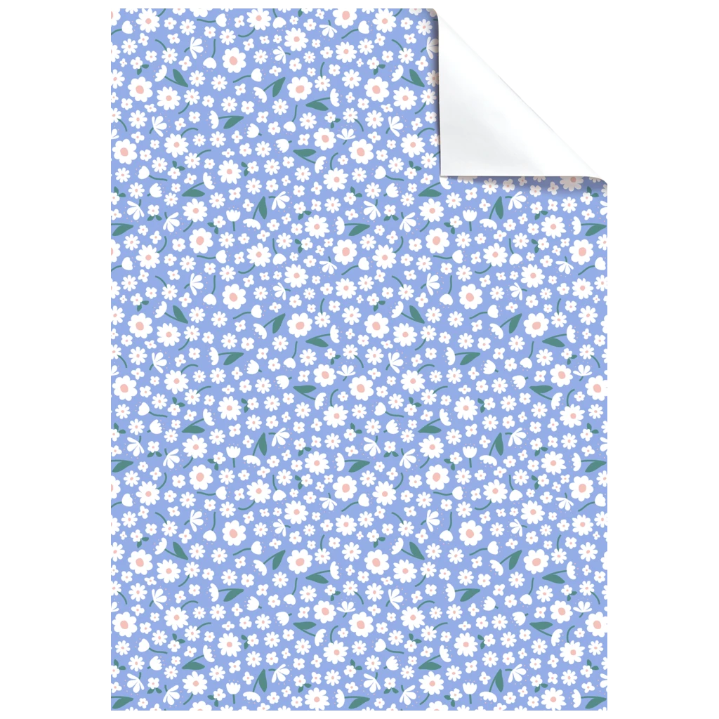 Geschenkpapier-Bogen „Samia“ | 100×70 cm, 80 g/m², hellblau