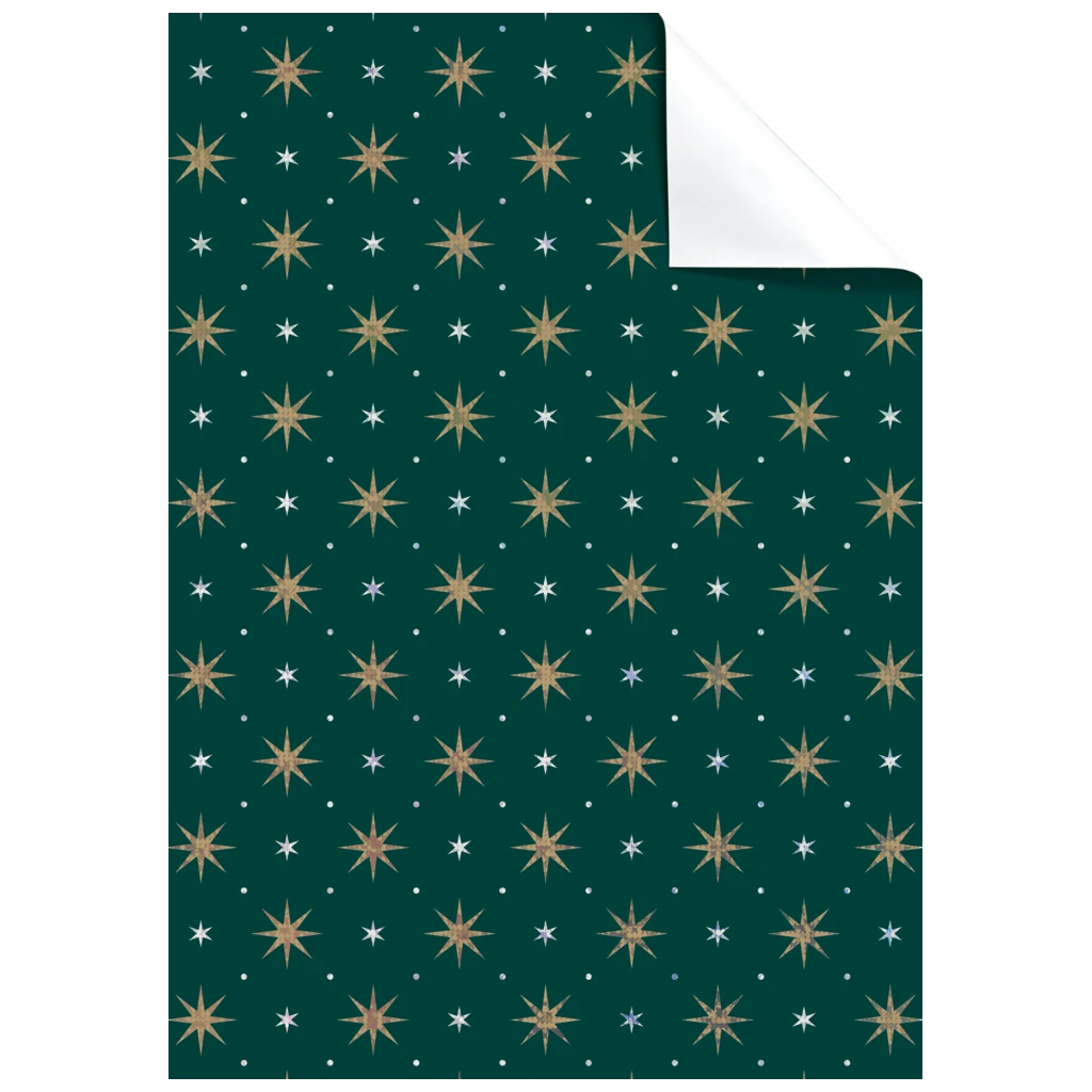 Geschenkpapier-Bogen „Zidonia“ | 100×70 cm, 76 g/m², grün