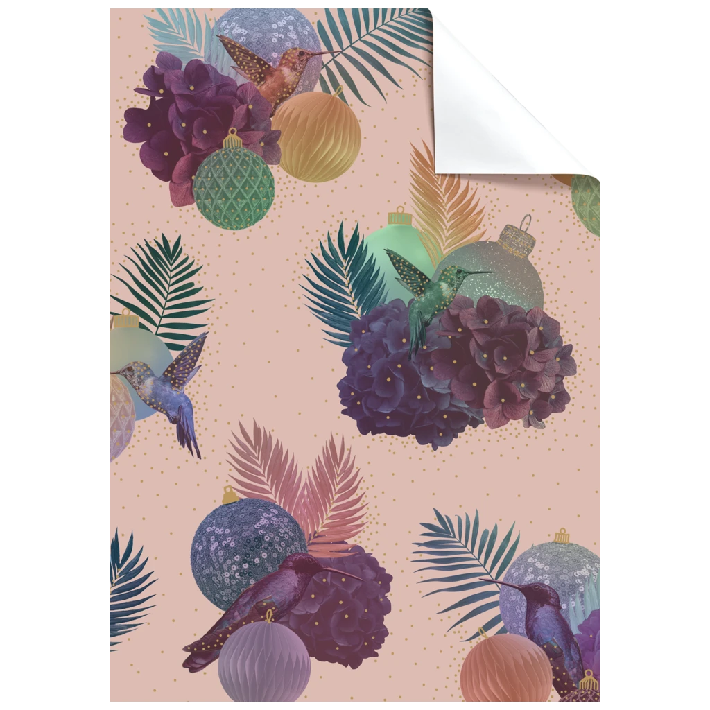 Geschenkpapier-Bogen „Jusenagesama“ | 100×70 cm, 76 g/m², rosa