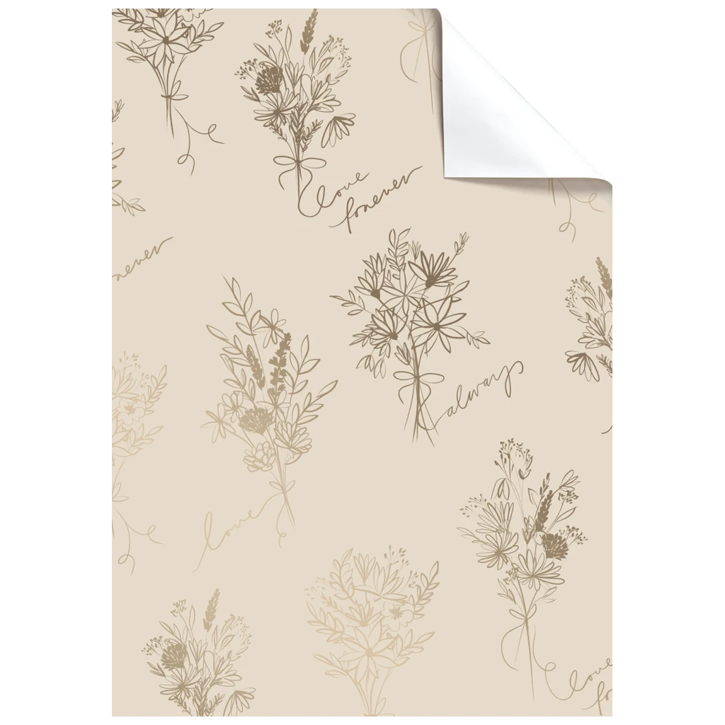 Geschenkpapier-Bogen „Kaleo“ | 100×70 cm, 76 g/m², beige