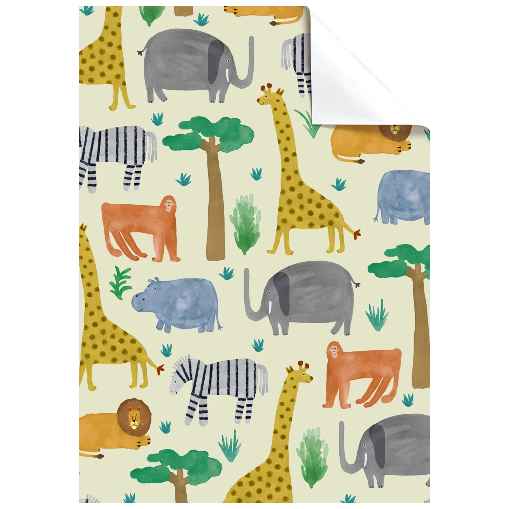 Geschenkpapier-Bogen „Timba“ | 100×70 cm, 80 g/m², beige