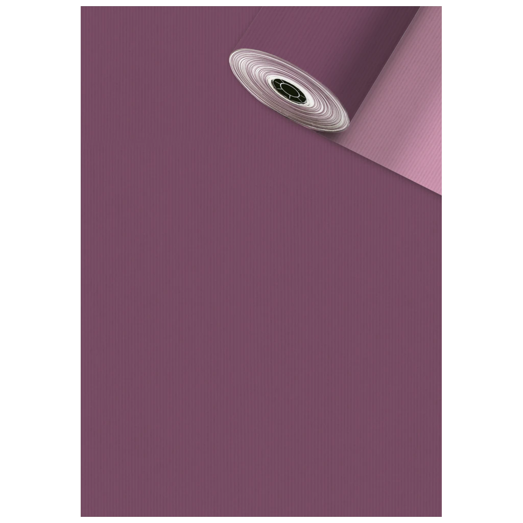 Geschenkpapier Sécaré-Rolle „Uni Duplo“ | 30 cm × 250 m, 70 g/m², rosa/aubergine