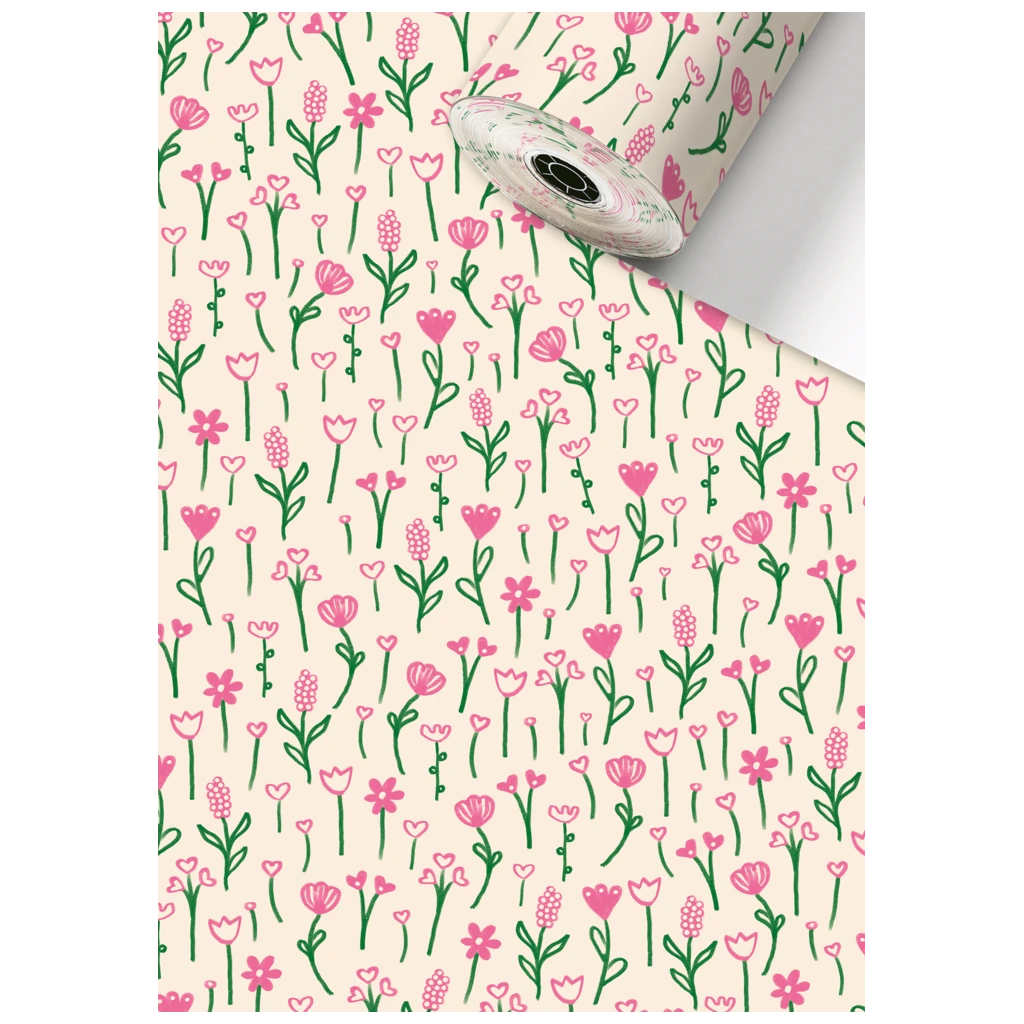 Geschenkpapier Sécaré-Rolle „Primavera“ | 50 cm × 150 m, 80 g/m², beige