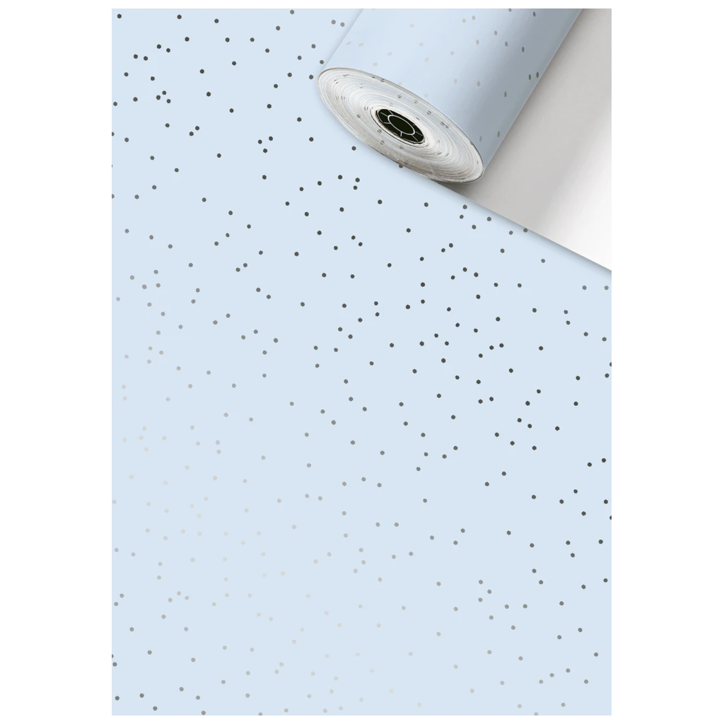Geschenkpapier Sécaré-Rolle „Yvie“ | 50 cm × 100 m, 76 g/m², hellblau