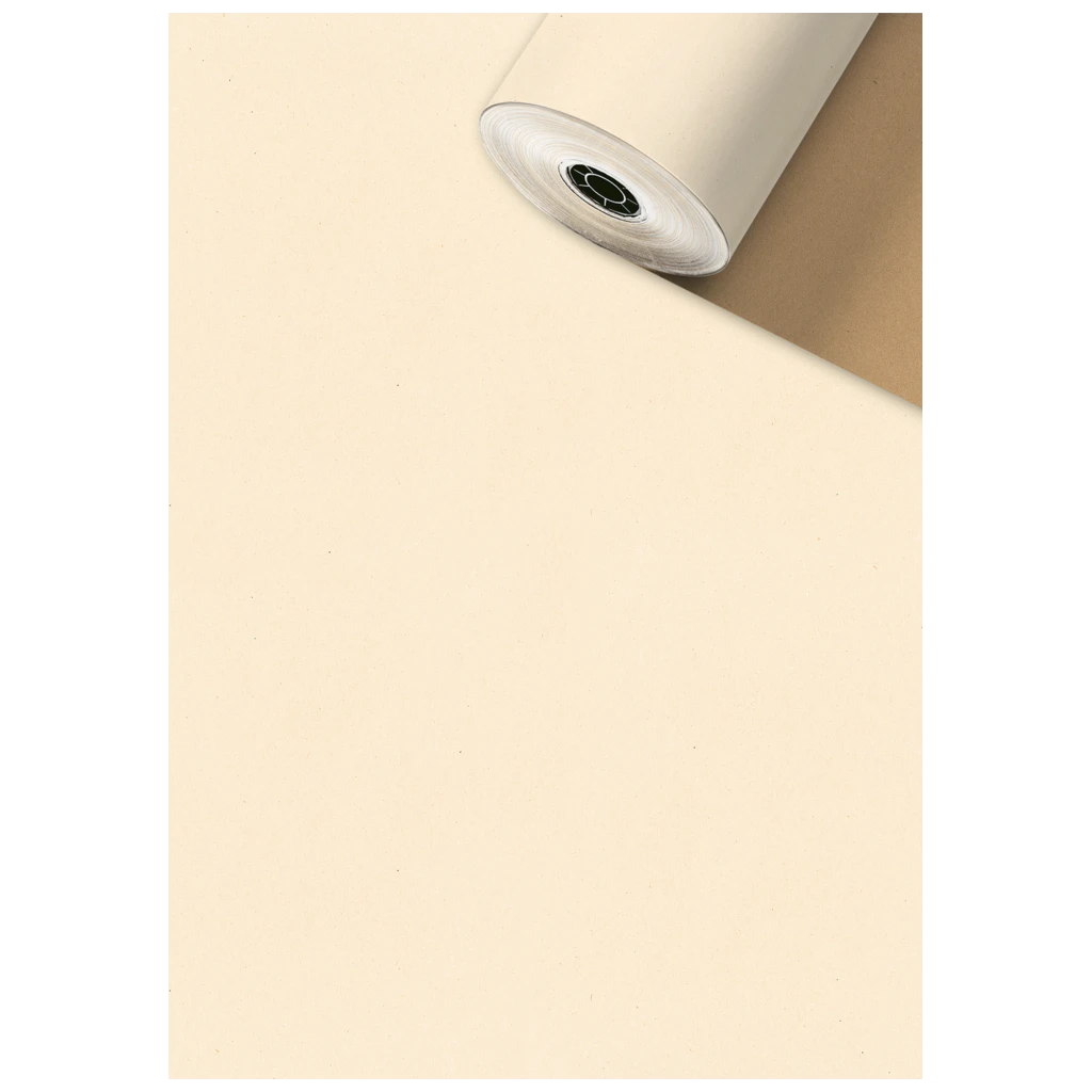 Geschenkpapier Sécaré-Rolle „Uni Recycling“ | 50 cm × 250 m, 70 g/m², beige/braun