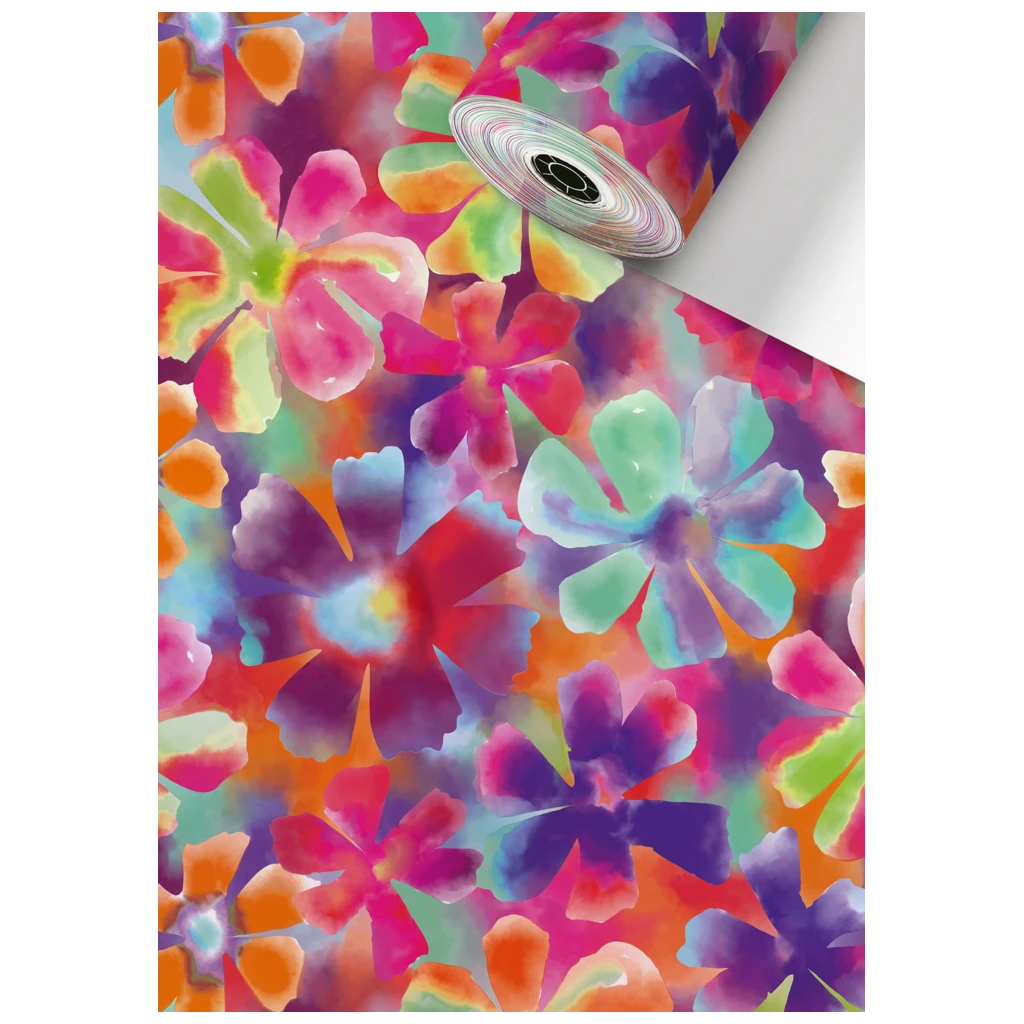 Geschenkpapier Sécaré-Rolle „Loe“ | 70 cm × 150 m, 80 g/m², mehrfarbig