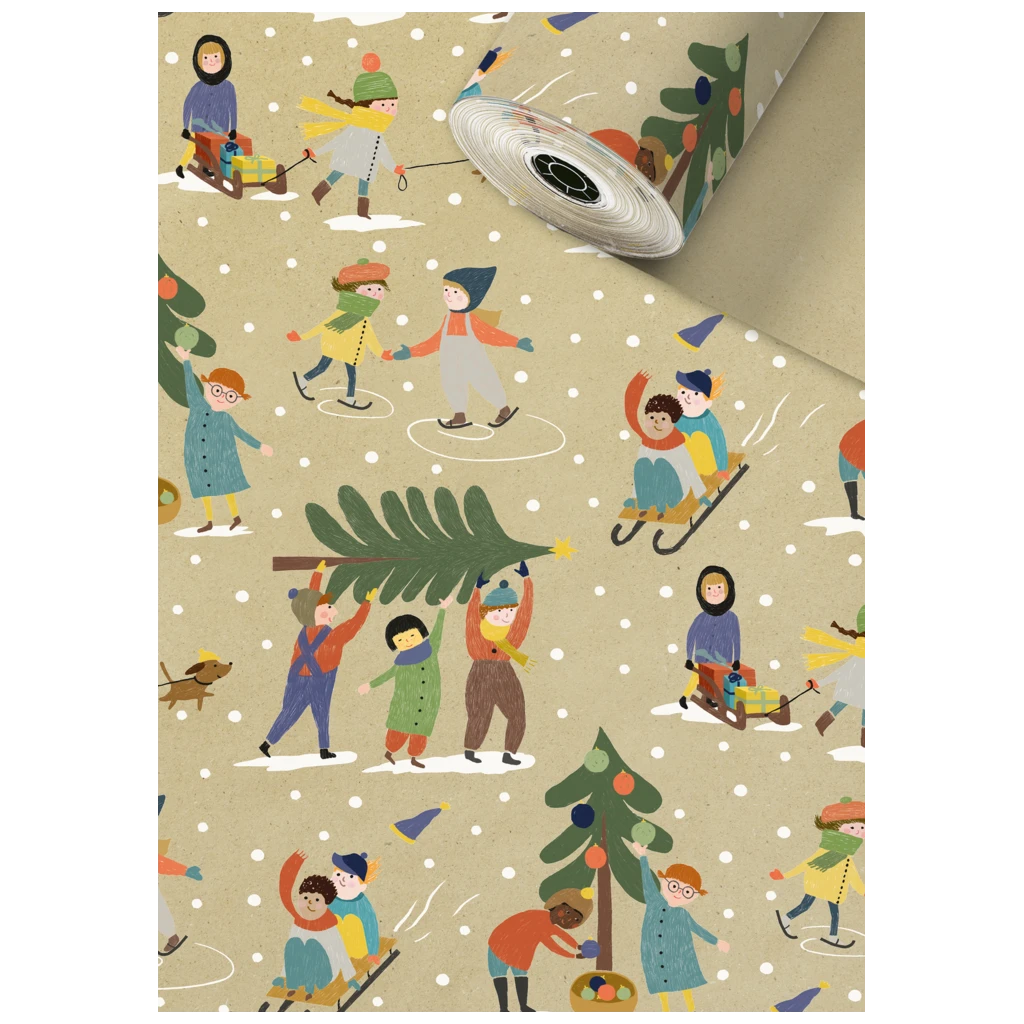 Geschenkpapier Sécaré-Rolle | 70 cm × 150 m, 80 g/m², hellbraun