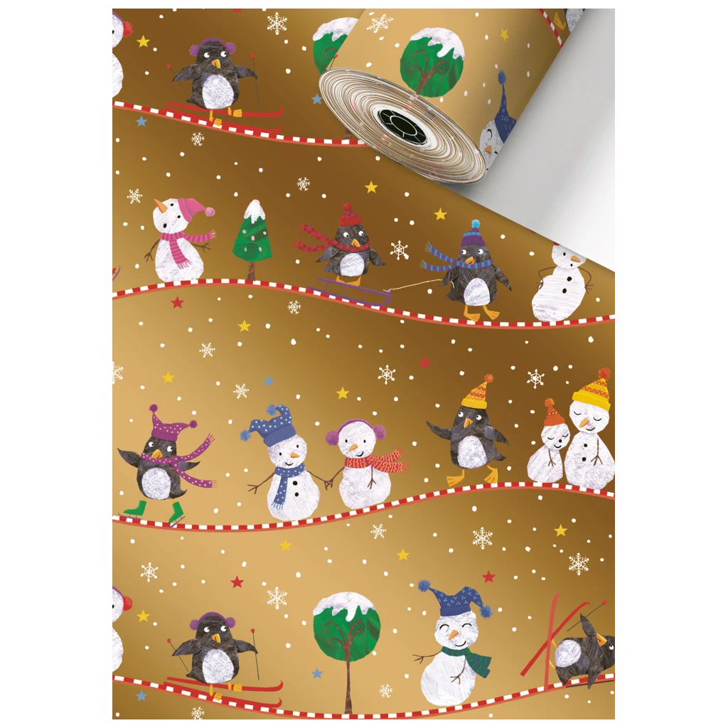 Geschenkpapier Sécaré-Rolle „Gulliver“ | 70 cm × 250 m, 80 g/m², gold